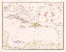 Caribbean Map By Archibald Fullarton & Co.