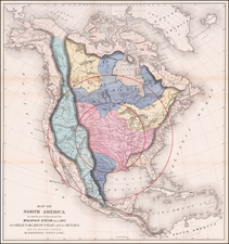 North America Map By William Gilpin