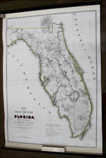 Florida Map By United States Bureau of Topographical Engineers