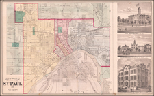 Minnesota Map By A. T. Andreas