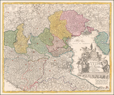 Northern Italy Map By Johann Baptist Homann
