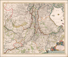 Netherlands Map By Justus Danckerts