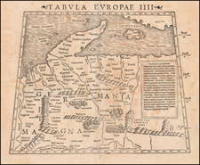 Tabula Europae IIII  [German Empire & Baltic]    By Sebastian Munster