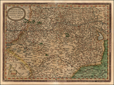 Europe, Austria, Hungary and Czech Republic & Slovakia Map By Abraham Ortelius