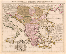 Romania, Balkans, Turkey and Greece Map By Peter Schenk