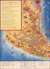 Mexico and Pictorial Maps Map By General Motors