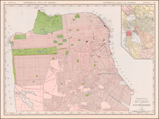 San Francisco & Bay Area Map By William Rand  &  Andrew McNally