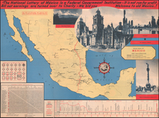 Mexico Map By Loteria Nacional