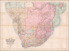 South Africa Map By Edward Stanford / J.C. Juta