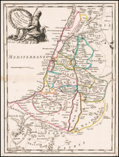 Holy Land Map By George Louis Le Rouge