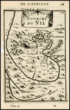 Africa and North Africa Map By Alain Manesson Mallet