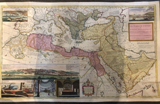 Turkey, Mediterranean, Middle East, Holy Land, Turkey & Asia Minor, Egypt, North Africa and Greece Map By Herman Moll