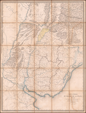 Argentina, Brazil, Paraguay & Bolivia and Uruguay Map By Grégoire Gaspard Félix Coffinières