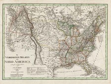 United States Map By Carl Ferdinand Weiland