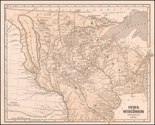 Minnesota, Wisconsin, Iowa, North Dakota and South Dakota Map By Sidney Morse  &  Samuel Breese