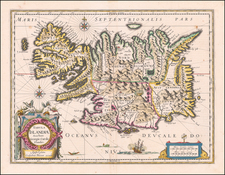 Iceland Map By Willem Janszoon Blaeu