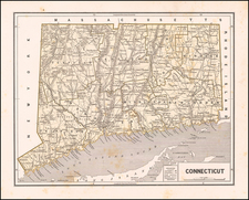 Connecticut Map By Sidney Morse  &  Samuel Breese