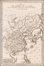 China, Korea and Russia in Asia Map By Pedro de Gongora y Lujan,  Duque de Almodovar