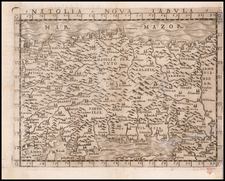 Turkey and Turkey & Asia Minor Map By Giacomo Gastaldi