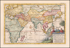 China, India and Southeast Asia Map By Emanuel Bowen