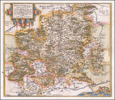 Germany Map By Abraham Ortelius