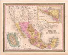 Texas, Southwest, Mexico and California Map By Henry Schenk Tanner