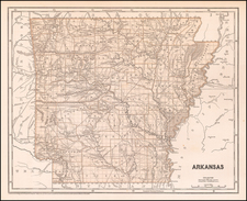 Arkansas Map By Sidney Morse  &  Samuel Breese