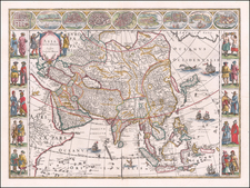 Asia Map By Willem Janszoon Blaeu