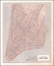 New York City Map By Sidney Morse  &  Samuel Breese