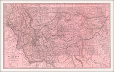 Montana Map By Montana Railroad Commission