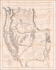 Southwest, Colorado, Utah, Nevada, Rocky Mountains, Oregon, Washington and California Map By John Charles Fremont / Charles Preuss