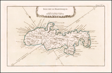 Martinique Map By Jacques Nicolas Bellin