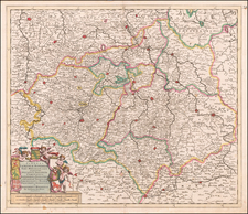 Mitteldeutschland Map By Justus Danckerts