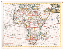 Africa Map By Giambattista Albrizzi