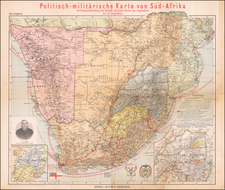 South Africa Map By Justus Perthes - Paul Langhans