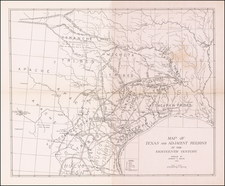 Texas and Southwest Map By Herbert Eugene Bolton