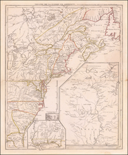 United States, South, Midwest and American Revolution Map By George Louis Le Rouge