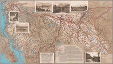 Alaska and Canada Map By Canadian National Railway