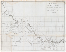 Plains and Missouri Map By Francois Perrin du Lac