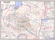 France, Poland and North Africa Map By Edward Kossoy