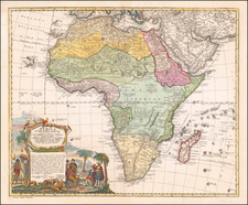 Africa Map By Homann Heirs