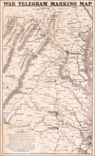 Washington, D.C., Maryland and Virginia Map By Louis Prang