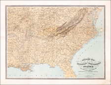 United States, South, Southeast and Midwest Map By J. Schedler