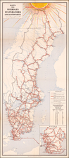 Sweden Map By Generalstabens Litografiska Anstalt 