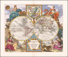 World Map By Giambattista Albrizzi