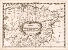 Brazil Map By Nicolas Sanson