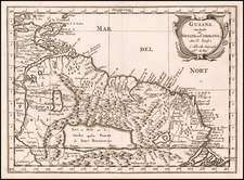 Guianas & Suriname Map By Nicolas Sanson