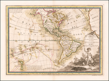 Pacific and America Map By Giovanni Maria Cassini