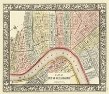 South Map By Samuel Augustus Mitchell Jr.