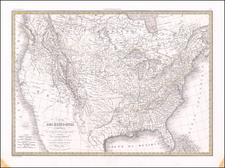 United States Map By Alexandre Emile Lapie